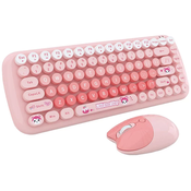MOFII Candy New 2.4G Wireless Keyboard + Mouse Set (Pink)