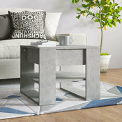Stolic za kavu boja betona 55,5x55x45 cm konstruirano drvo