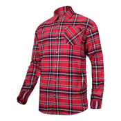 Srajca iz flanele, rdeče-modra, 170g/m2, "3xl", ce, odprta