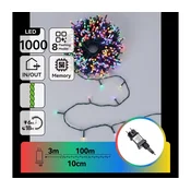 Aigostar - Zunanji LED božični niz 1000xLED/8 funkcij 103m IP44 večbarven