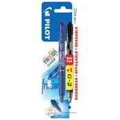 ROLER GEL 0,7 MM FRIXION BALL CLICKER PIŠI-BRIŠI PLUS ROLER G2 ČRNI GRATIS PILOT MODRI BLISTER!