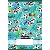 Nebulo: Speta zvezek s karo vzorcem, napis “Football time”, format A/5, 27-32 listov