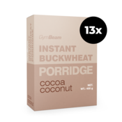 GymBeam Instant kaša od heljde 13 x 450 g kokos-kakao
