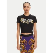 Versace Jeans Couture Majica 78HAHC05 Črna Slim Fit