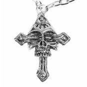 Ogrlica Skull/cross - PSY862