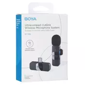 Boya USB-C brezžični mikrofon BY-V10 V2.0 (1TX, 1RX)