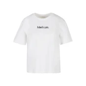 Womens T-shirt I Dont Care white