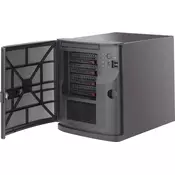 Supermicro CSE-721TQ-350B Mini-tower chassis w/ 4x 3.5 HDD tray, PWS and BPN (CSE-721TQ-350B)