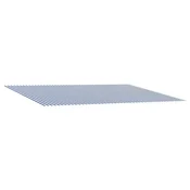 Vidaxl Nadomestno platno za tendo Modra in bela 500 x 350 cm Poliester