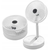 Rosberg Ventilator mini namizni R51760F, USB, 1200mAh,3-hitrosti, bel