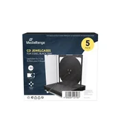 MediaRange Ovitek za 2 CD-ja 10,4 mm črn - 5 kosov