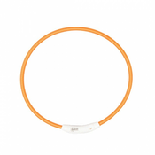 Duvo+ Ogrlica za pse, Svetleca Usb Nylon, 35cm, Narandžasta