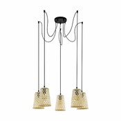 EGLO viseca lampa CLAVERDON 5xE27 ratan 43255