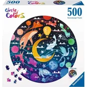 Ravensburger Okrogla sestavljanka Krog barv: Sanje 500 kosov