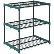 Homestar Stojalo za rastline 3 nivoji 68x49x72 cm zelena
