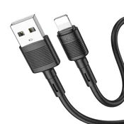 Hoco USB-A–Lightning kabel Hoco, 2,4 A, 1 m, X83, črn