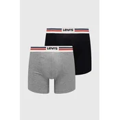 Bokserice Levis 2-pack za muškarce, boja: crna