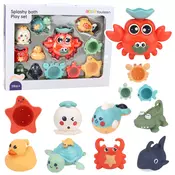 slomart LEAN TOYS Set igrač za kopanje - rak in morske živali (12 kosov)