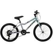 HUFFY Otroško kolo 20 palcev, aluminijasto, lahko, LiteRide, 7 prestav, lahko, srebrno-turkizno