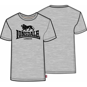 LONSDALE Majica  siva / črna