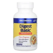 Enzymedica Digest Basic + Probiotics, Prebavni encimi s probiotiki, 90 kapsul
