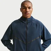 Nike Tech Mens Shori-Knit Full-Zip Windrunner Jacket - Blue - Polyester/Cotton/Elastane
