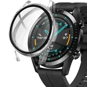 GS Ovitek 2 v 1 + kaljeno steklo za Huawei Watch GT 2 46 mm, prozoren