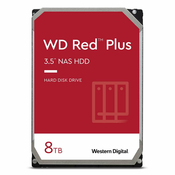 Western Digital WD Red Plus 8TB 128MB 3 5 inča SATA 6Gb/s - unutarnji NAS tvrdi disk (CMR)