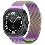 Kovinski pas Techsuit W009 za Samsung Galaxy Watch Ultra 47mm/Galaxy Watch Ultra 2 - vijoličen