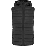 Womens ultra-light quilted vest black
