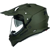 Enduro kaciga NOX N312 zelena mat rasprodaja