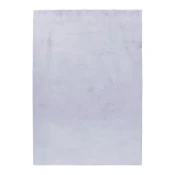 XXXL Preproga Z Visokim Florom Pouffy, Srebrna, 80x150cm