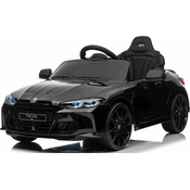 Električni avto BMW M4, črn, daljinski upravljalnik 2,4 GHz, baterija 12 V, LED luči
