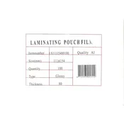 EUROSUPPLIES Folije za laminiranje A6, 80 mikrometrov, sijajne 100 kosov