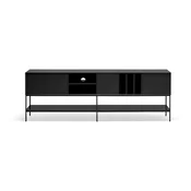 Črna TV omarica 220x74x45 cm Platt – Teulat