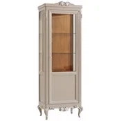 Casa Padrino Luxury Baroque Showcase Gray/Cream/Brown - Handmade Italian Baroque Style Display Cabinet - Baroque Style Furniture - Italian Baroque Furniture - Luxury Quality - Made in Italy