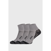 3 PACK sivih čarapa FILA Multisport