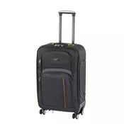Srednji mehki kovček TraveLux light 68x45x25 cm črn