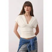 Trendyol Milla Ženska bluza, Krem