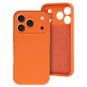 Onasi RainBow Liquid silikonski ovitek z MagSafe za iPhone 16 Pro - oranžen