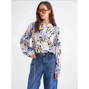 MixRay Bluza modra/rumena/črna/bela
