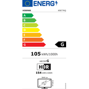 Hisense 65E77KQ LED televizor 165,1 cm (65") 4K Ultra HD Pametni televizor Crno 250 cd/m2