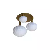 Eglo 300498 - Prislonjen luster ERCALTO 3xE27/25W/230V zlatni