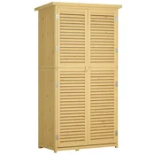 Homestar Vrtna omara 87x46,5x160 cm naravno leseno, (5000228185)