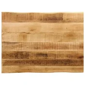 Vidaxl Mizna plošča z naravnim robom 70x60x2,5 cm trden robusten mango