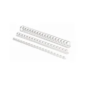 Fellowes Plastične špirale 6 mm, bela (za 10-20 listov), 100 kosov