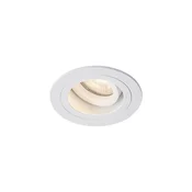 Sodobna vgradna spot svetilka bela vrtljiva in nagibna IP44 - Chuck
