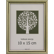 Karako Foto okvir 10x15 cm, plastika, namizni, stenski, 56 srebrn