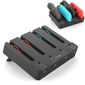 Nintendo Switch 1 & 2 polnilna postaja za štiri Joy-Con kontrolerje iPega