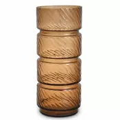 Casa Padrino Luxury Glass Vase Copper H. 48 cm - Luxury Decorative Accessories